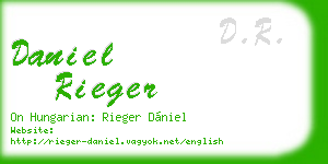 daniel rieger business card