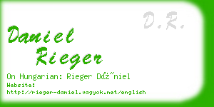 daniel rieger business card
